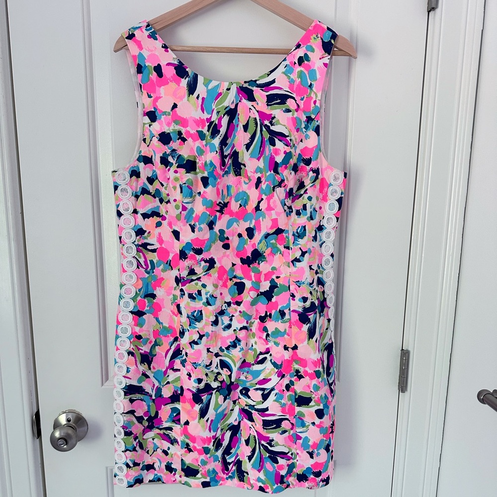 Lilly Pulitzer Mila Shift Dress in Multi Pina Colada Club - 14